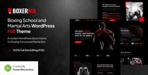 Boxernia Boxing School & Martial Arts WP Theme