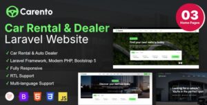 Carento Car Rental Booking Laravel System