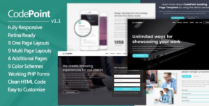 CodePoint Landing Page WP Theme