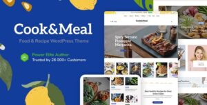 Cook&Meal Food Blog & Recipe WP Theme