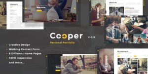Cooper Creative Responsive Personal Portfolio WP Theme