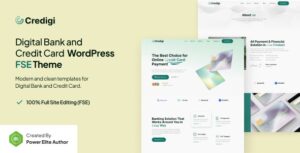 Credigi Digital Bank & Credit Card FSE WP Theme