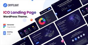 Cryptlight ICO NFT AI Landing Page WP Theme