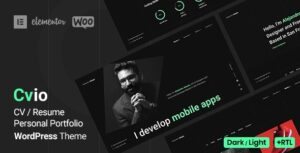 Cvio Personal Portfolio WP Theme