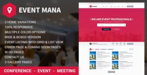 Event Management WP Theme