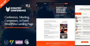 Eventry Conference Meetup Landing Page WP Theme