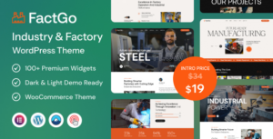 FactGo Construction Factory & Industry WP Theme