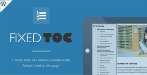 Fixed TOC table of contents for WP Plugin