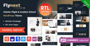 Flynext Multipurpose Aviation WP Theme + RTL