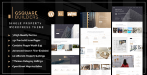 Gsquare Real Estate WP Theme