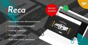 Ireca Car Rental Boat, Bike, Vehicle, Calendar WP Theme