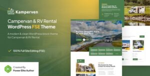 Kamperven Campervan & RV Rental FSE WP Theme