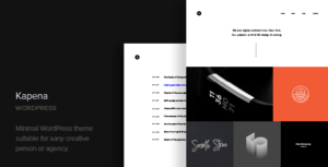 Kapena Minimal Portfolio WP Theme