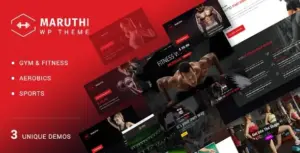 Maruthi Fitness Gym Trainer WP Theme