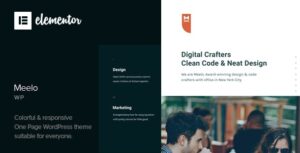 Meelo Corporate One Page WP Theme