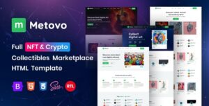 Metovo NFT Marketplace HTML Template