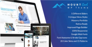 MountCool Single Page Portfolio WP Theme