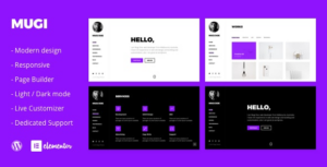 Mugi Personal Portfolio & Resume WP Theme