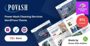 Povash Power Wash WP Theme + RTL