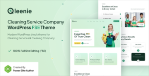 Qleenie Cleaning Service Company WP Theme