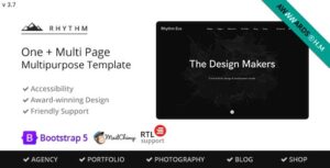 Rhythm Multipurpose One/Multi Page Template