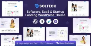 SolTeck Software, Startup & SaaS Landing WP Theme
