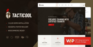 Tacticool Shooting Range & Gun Store WP Theme