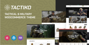 Tactiko Tactical & Military Shop WooCommerce Theme