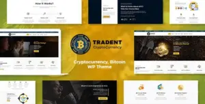 Tradent Cryptocurrency, Bitcoin WP Theme
