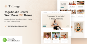 Tshivaga Yoga Studio & Training Center FSE WP Theme