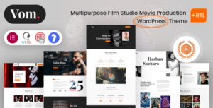 Vome Multipurpose Film Studio Movie Production WP Theme