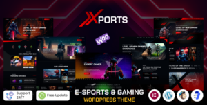 Xports eSports and Gaming WP Theme