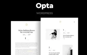 Opta Minimal Portfolio and Photography WP Theme
