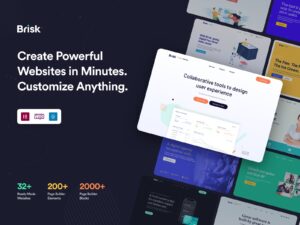Brisk Multi-Purpose Elementor WP Theme