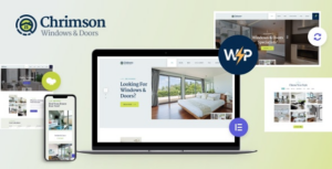 Chrimson Windows & Doors Services Store WP Theme + Elementor