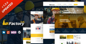 Factory HUB Industry and Construction WP Theme