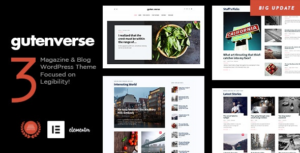GutenVerse Magazine and Blog Theme