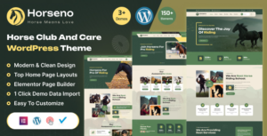 Horseno Horse Club & Riding Sports WP Theme