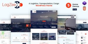 Logzee Logistics, Transportation, Cargo WP Theme