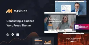 Maxbizz Consulting & Financial Elementor WP Theme