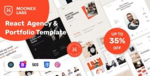 Moonex React Agency & Portfolio Template