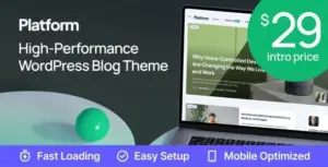 Platform Modern High-Performance Blog WP Theme