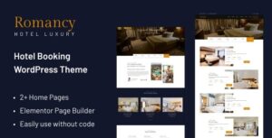 Romancy Hotel Booking WP Theme