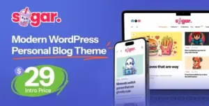 Sugar Modern WP Personal Blog Theme