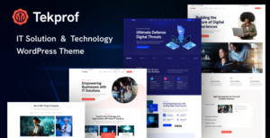 Tekprof IT Solution & Technology Elementor WP Theme