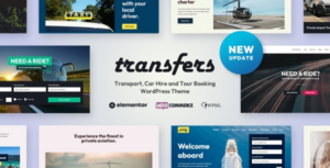 Transfers Transport and Car Hire WP Theme