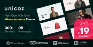 Unicoz Elementor WooCommerce Theme