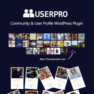 UserPro + Addons Community and User Profile WP Plugin