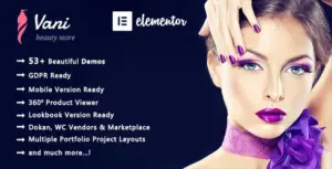 Vani Cosmetic Beauty WooCommerce WP Theme