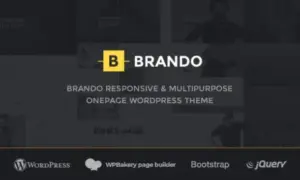 Brando Responsive and Multipurpose OnePage WP Theme